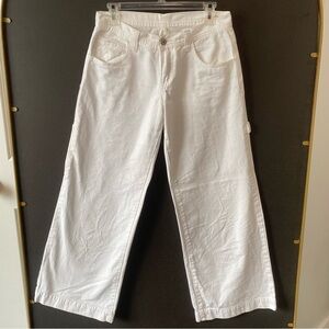 Brandy Melville White Low Waist Jeans One Size